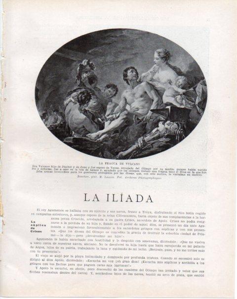 LAMINA V34178: La fragua de Vulcano por Booucher