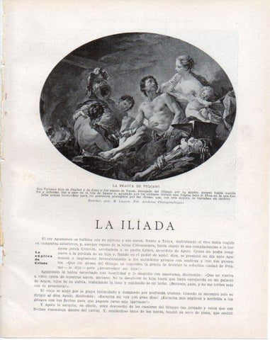 LAMINA V34178: La fragua de Vulcano por Booucher