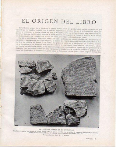 LAMINA V34171: Los primeros libros de la humanidad, British Museum