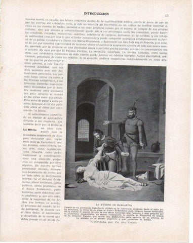 LAMINA V34169: La muerte de Margarita por V. Hernandez