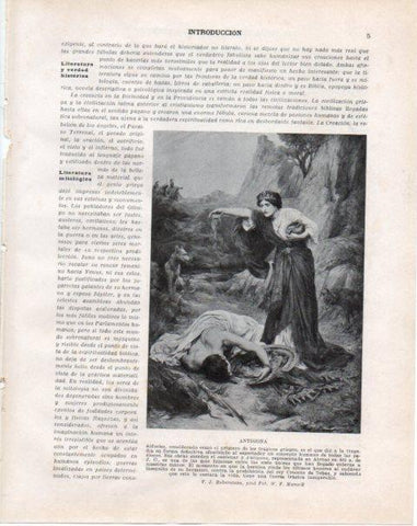 LAMINA V34165: Antigona por V. J. Roberstson