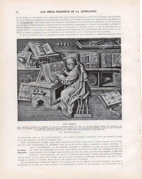 LAMINA V34173: Juan Mielot ilustracion