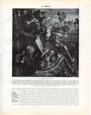 LAMINA V34204: La hechicera Circe por G. Luteri
