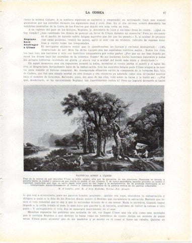 LAMINA V34203: Nausicaa acoge a Ulises por M. d'Azeglio