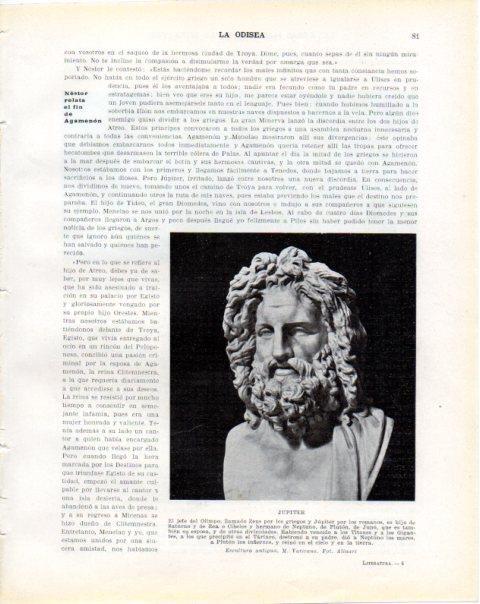 LAMINA V34200: Jupiter escultura en Museo Vaticano