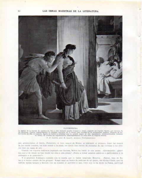 LAMINA V34199: Clitemnestra por P. N. Guerin
