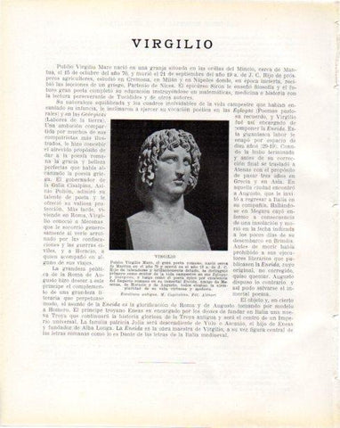LAMINA V34251: Virgilio escultura, Museo Capitolino