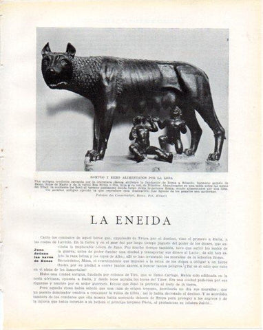 LAMINA V34252: Romulo y Remo alimentados por la Loba escultura, Palazzo des Conservatori