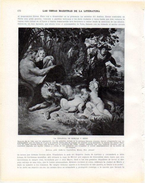LAMINA V34253: La infancia de Romulo y Remo por Rubens