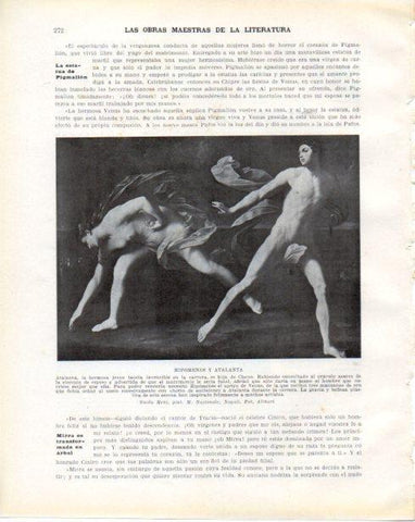 LAMINA V34317: Hipomenes y Atalanta por Guido Reni