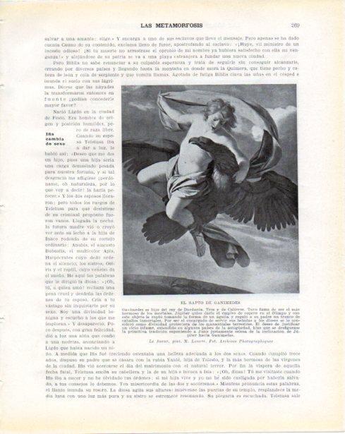 LAMINA V34305: El rapto de Ganimedes por Le Sueur