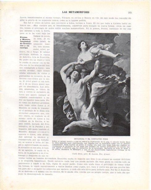 LAMINA V34303: Deyanira y el Centauro Neso por Guido Reni