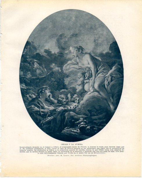 LAMINA V34299: Cefalo y la Aurora por Boucher