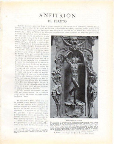 LAMINA V34332: Mercurio danzarin por B. Cellini