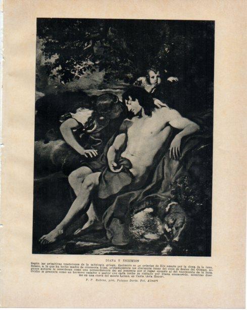 LAMINA V34331: Diana y Endimion por Rubens