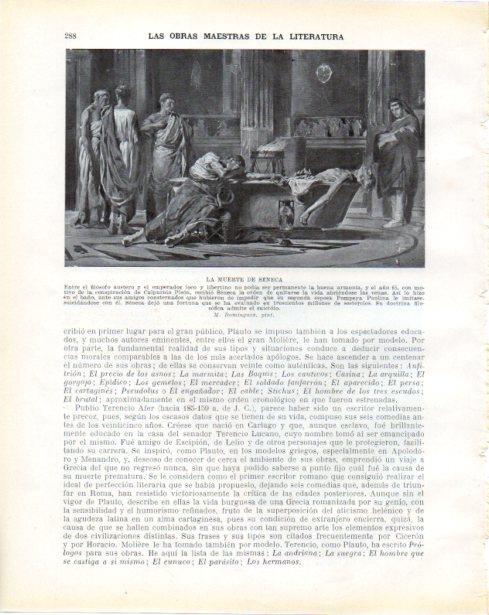 LAMINA V34325: La muerte de Seneca por M. Dominguez