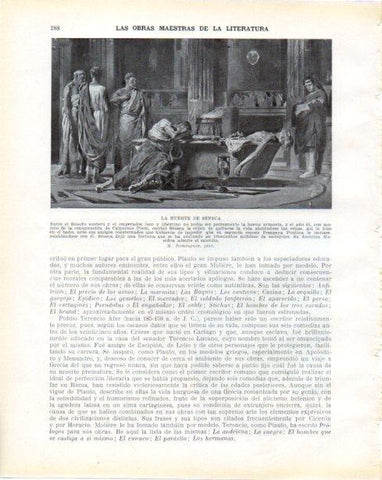 LAMINA V34325: La muerte de Seneca por M. Dominguez