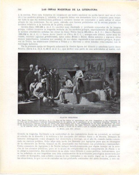 LAMINA V34324: Plauto molinero por C. Miola