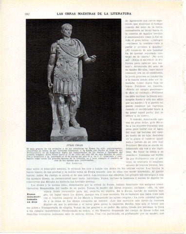 LAMINA V34322: Julio Cesar escultura