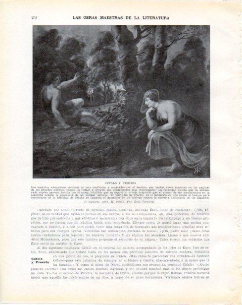 LAMINA V34298: Cefalo y Procris por P. Symons