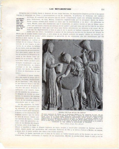 LAMINA V34297: Medea con las hijas de Pelias bajorrelieve griego