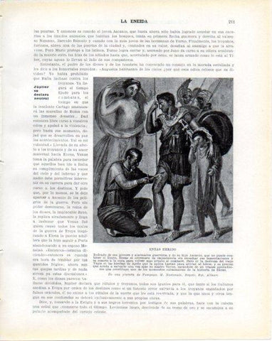 LAMINA V34271: Eneas herido pintura de Pompeya