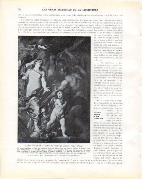 LAMINA V34268: Venus encarga a Vulcano nuevas armas para Eneas por Van Dyck