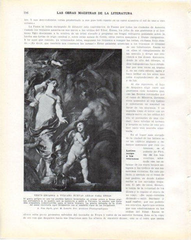LAMINA V34268: Venus encarga a Vulcano nuevas armas para Eneas por Van Dyck