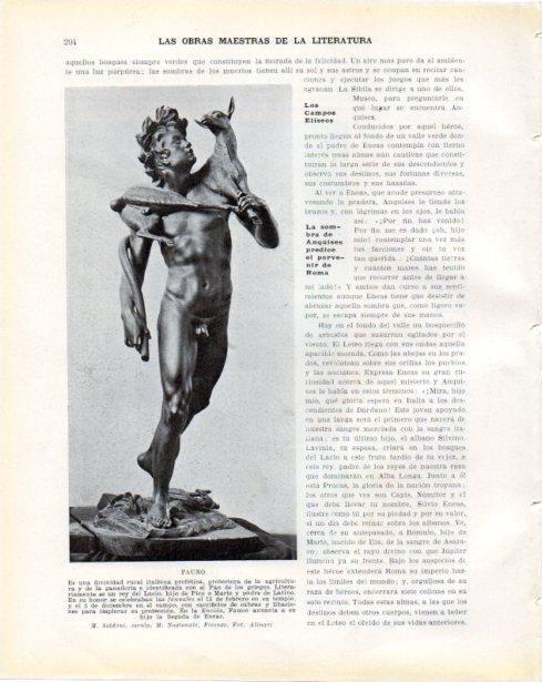 LAMINA V34267: Fauno escultura por M. Soldani