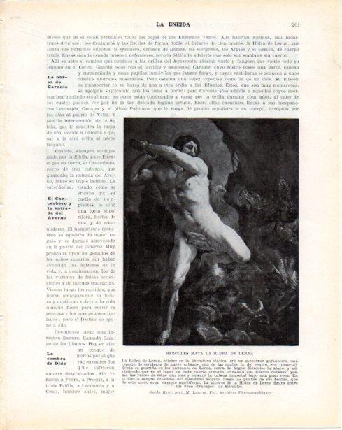 LAMINA V34266: Hercules mata la Hidra de Lerna por Guido Reni