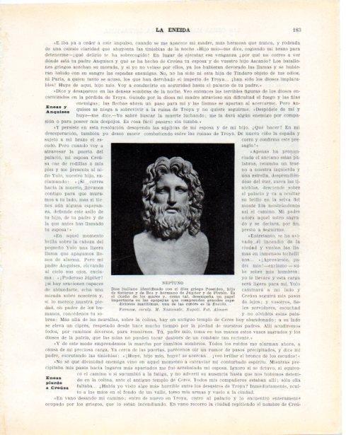 LAMINA V34258: Neptuno busto por Farnese